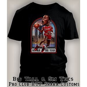 Rookie of the Year Toon Tee Shirt Big Tall Small Street Wear